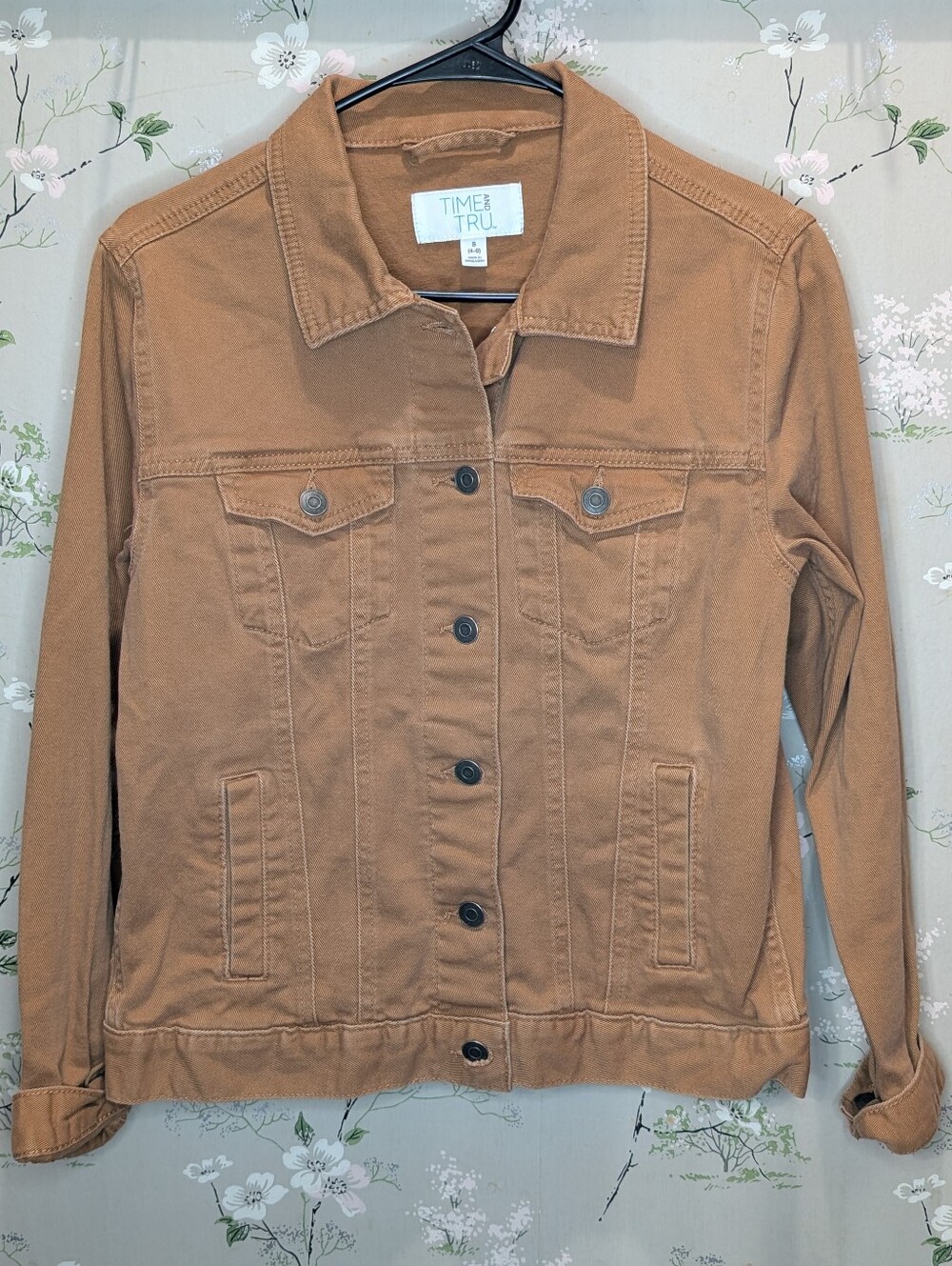 Time and True camel cotton jacket PTP: 18, L: 21